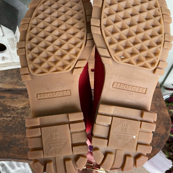 Aerosoles Red suede Boot - Picture 4 of 5